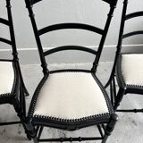 Reupholstered Napoleon III chairs