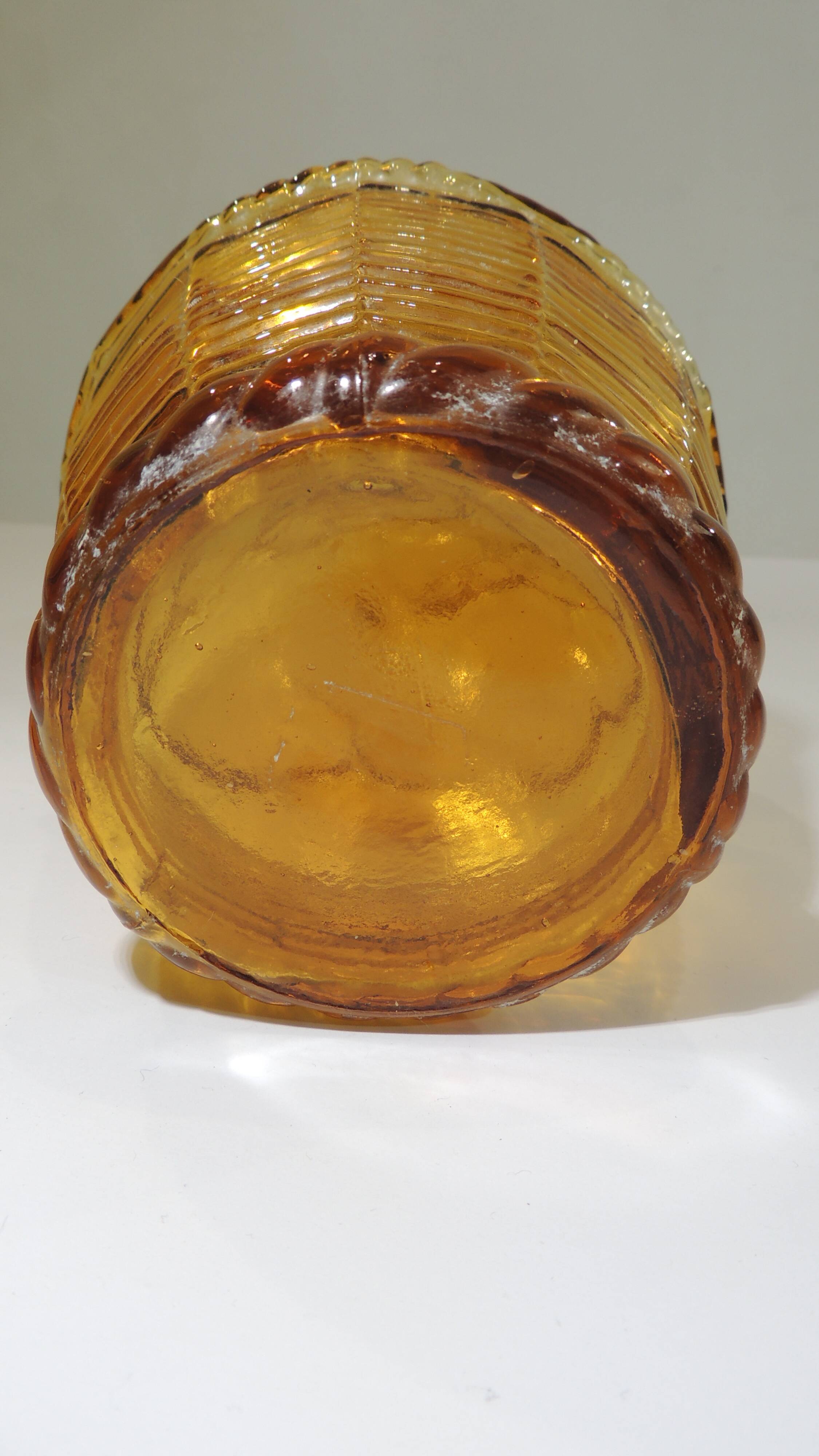 Italian amber/vintage glass carafe