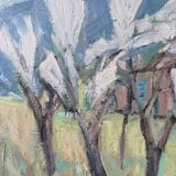 Mid-century oil painting