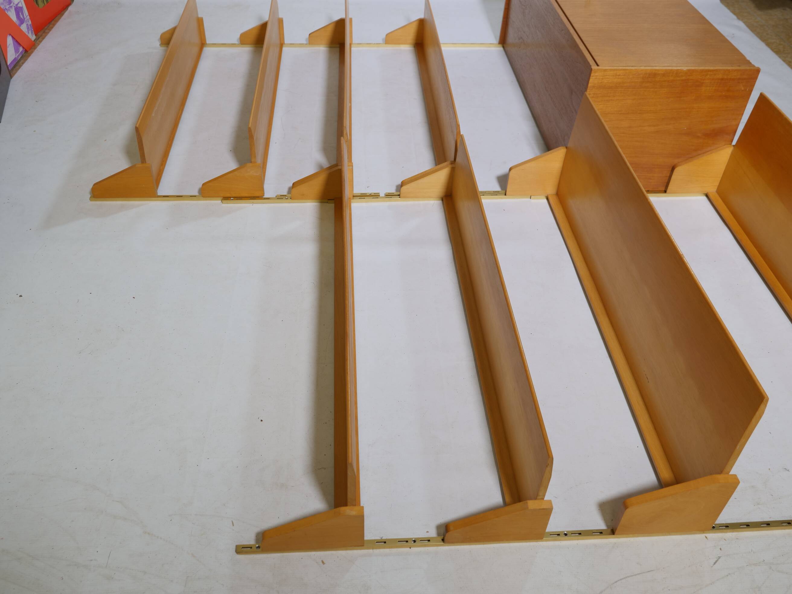 Design shelving system shelf teak wall shelf WK furniture 50s 60s