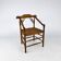 Dutch Antique Oak and Rush Chair, 1930s