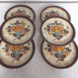 6 Boch Corfu dessert plates