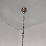 Large spiral chandelier with acrylic crystal trihedrons