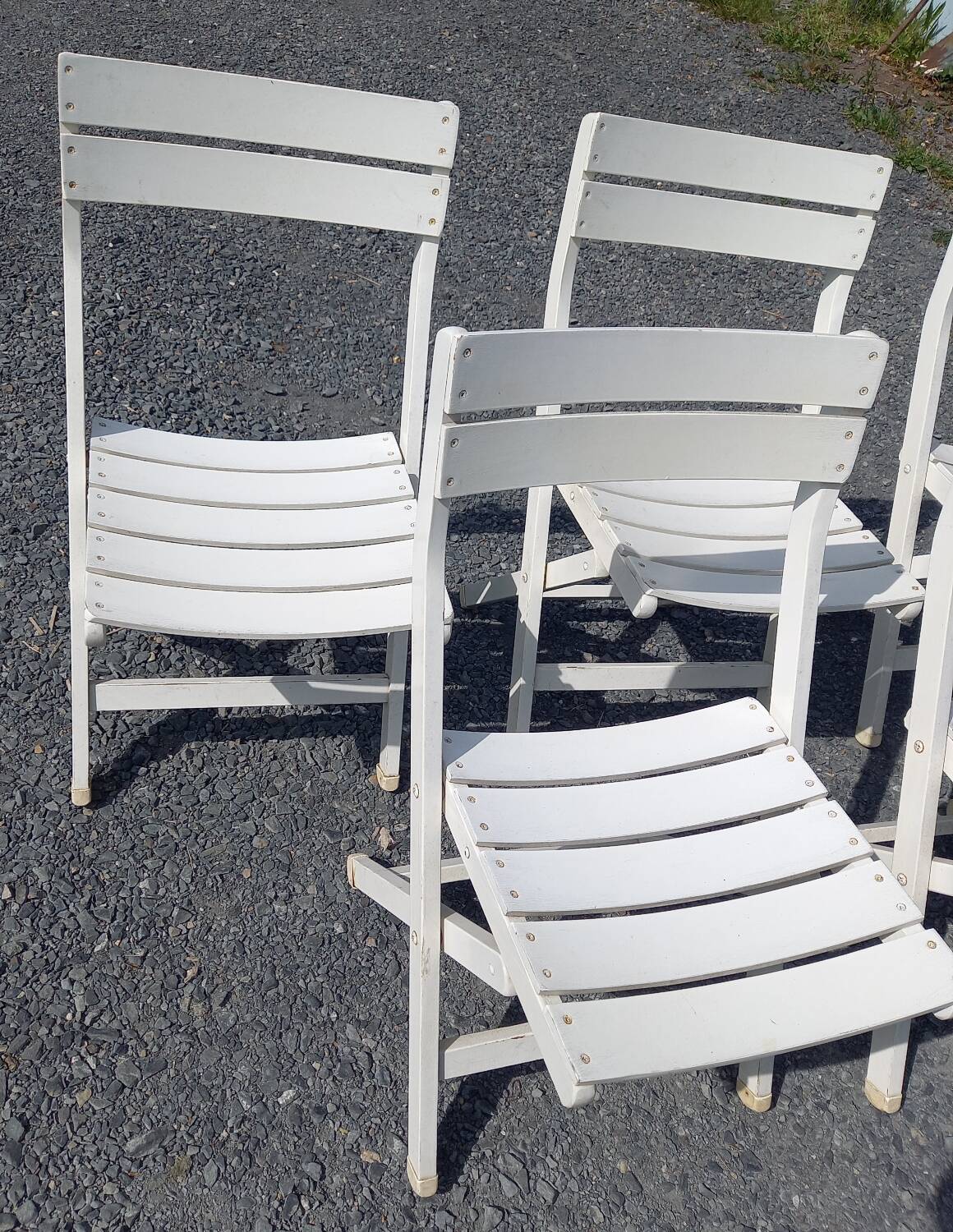 6 vintage garden chairs 60 70 R Gleizes