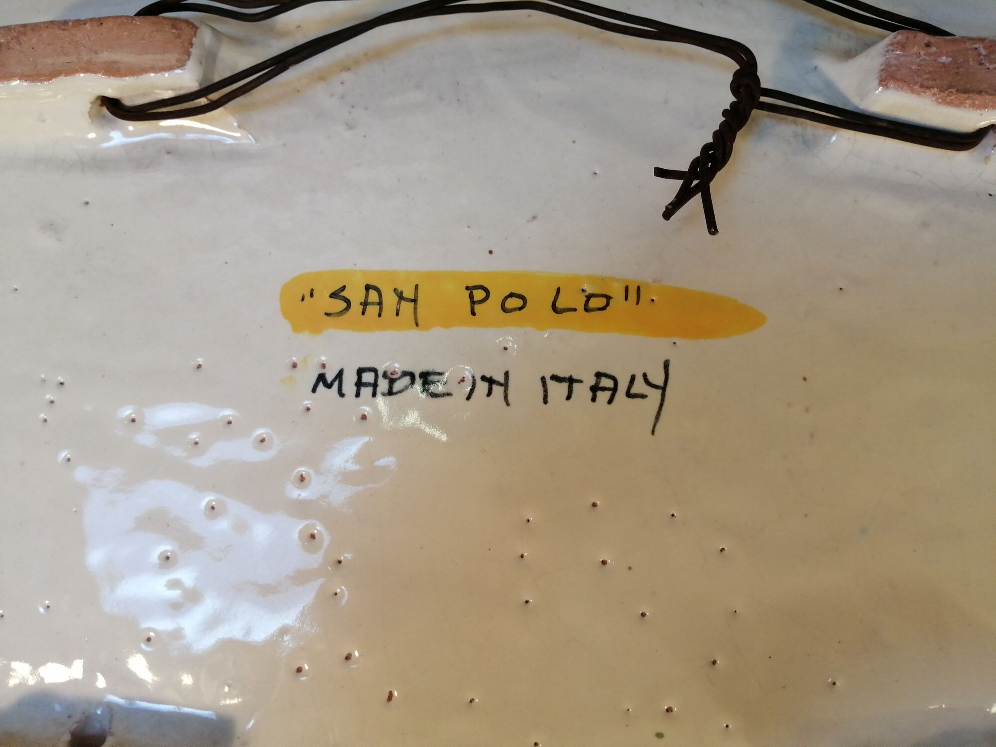 Vintage ceramic dish "San Polo" - 50s