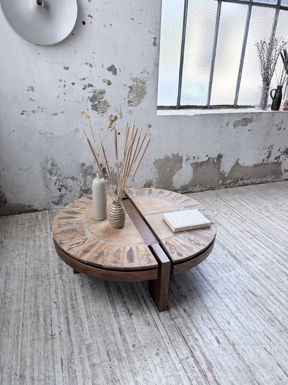 Table basse Roger Capron « grain de café »
