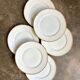 6 gold Limoges porcelain dessert plates