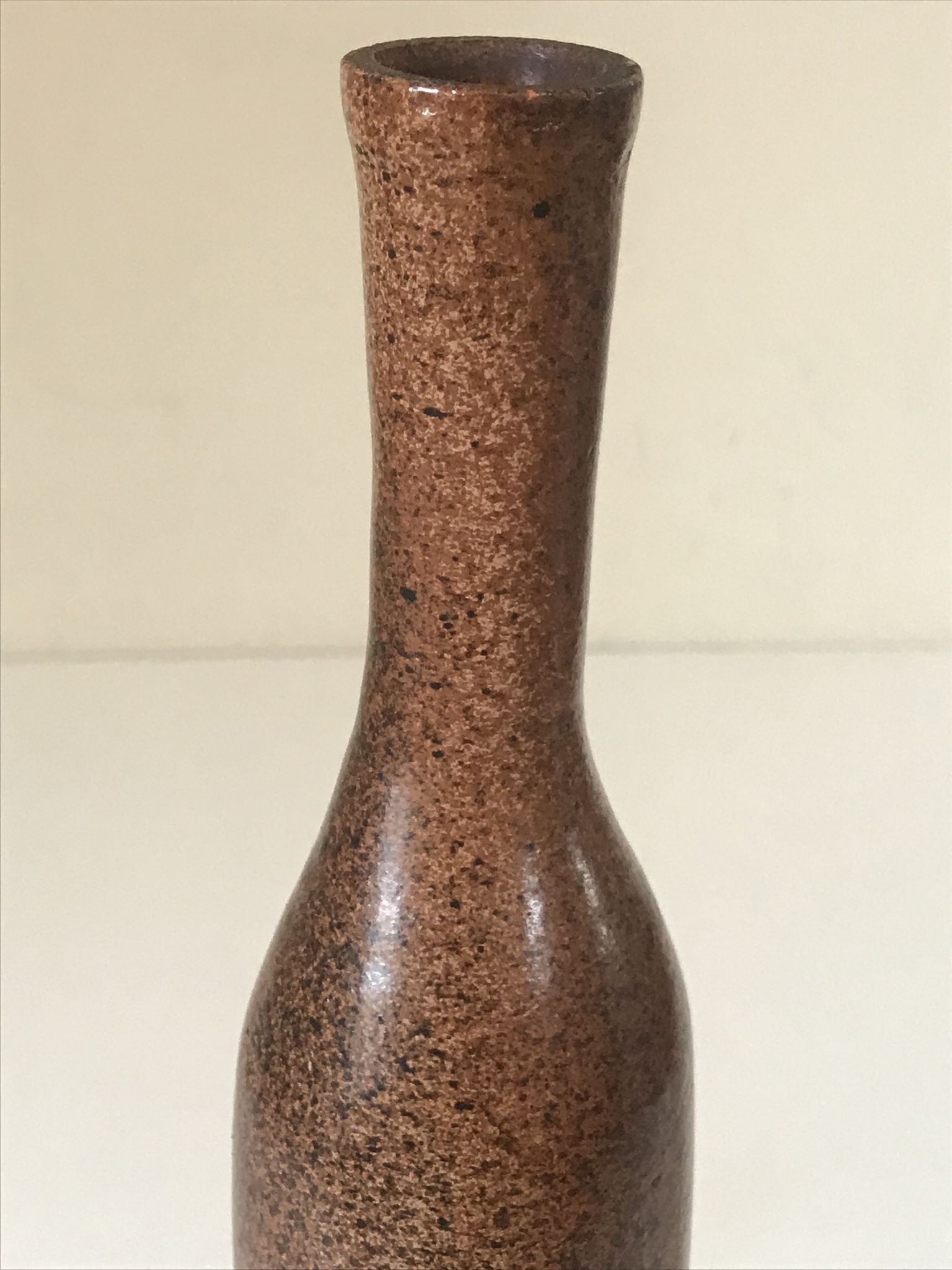 Vase soliflore col fin vintage design annees 70