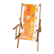 Vintage "Flower Power" Deckchair – 1970s Floral Fabric