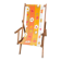 Vintage "Flower Power" Deckchair – 1970s Floral Fabric