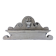 Ancient small wooden fronton carved shabby gustavian patina