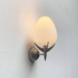 Vintage wall lamp in postmodern Italian glass by Lucente.