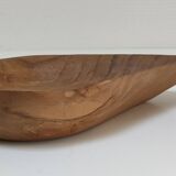 Vintage sculptural wooden pocket tray