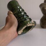 Enamelled ceramic candle holder, tamgroute