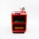 Module de rangement Kartell rouge design italien des années 70