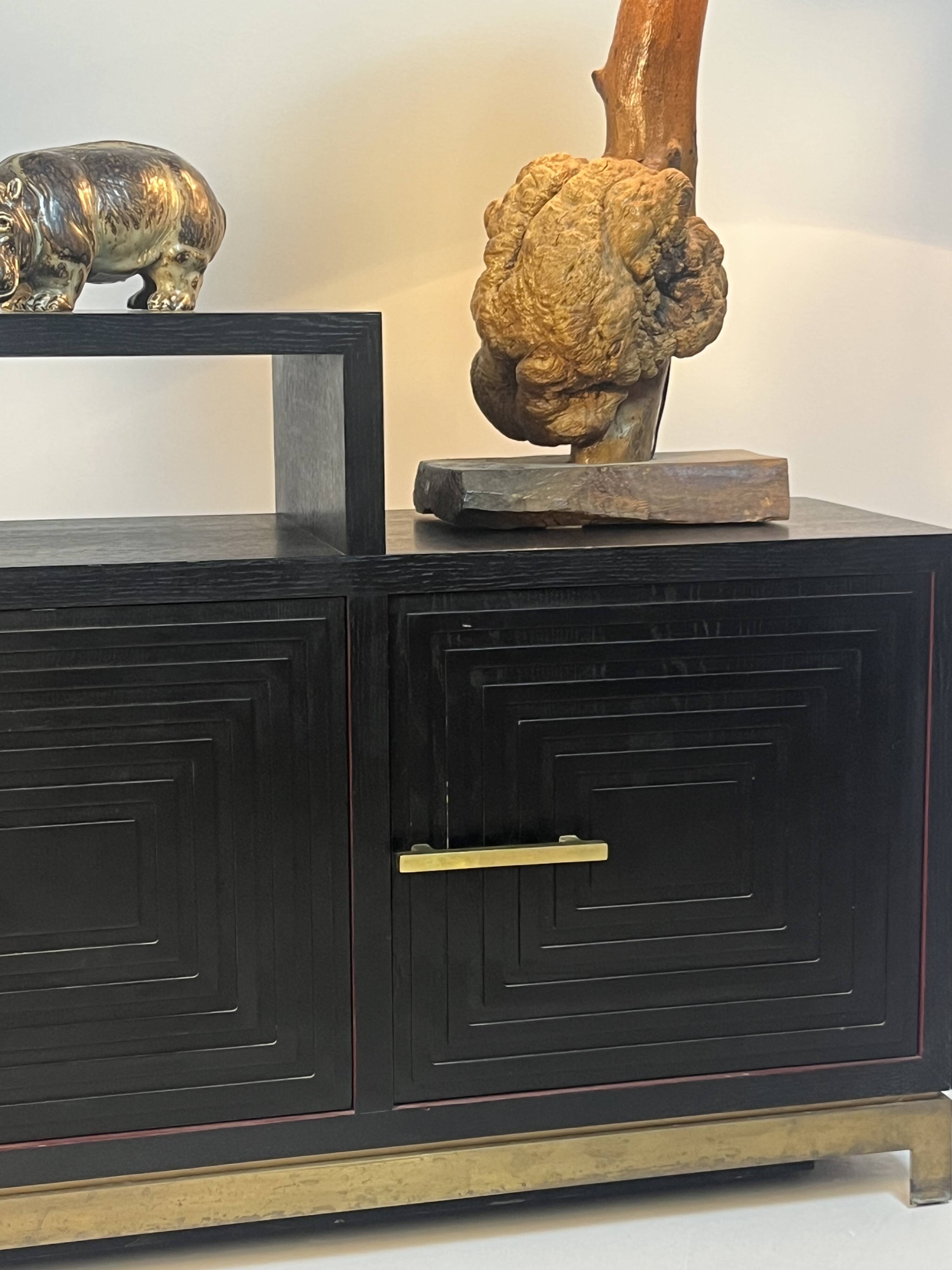 Meuble buffet asymétrique des années 1990