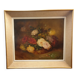 Nature morte huile sur - toile