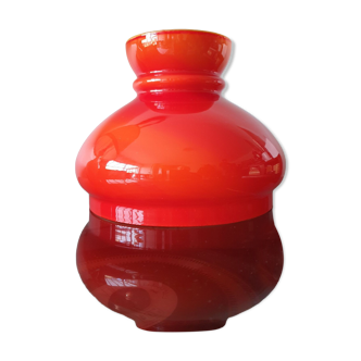 Abat day vintage opaline glass orange 1970