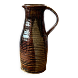 Vintage enameled stoneware pitcher