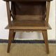 Bedside table with crossbars, vintage compass legs
