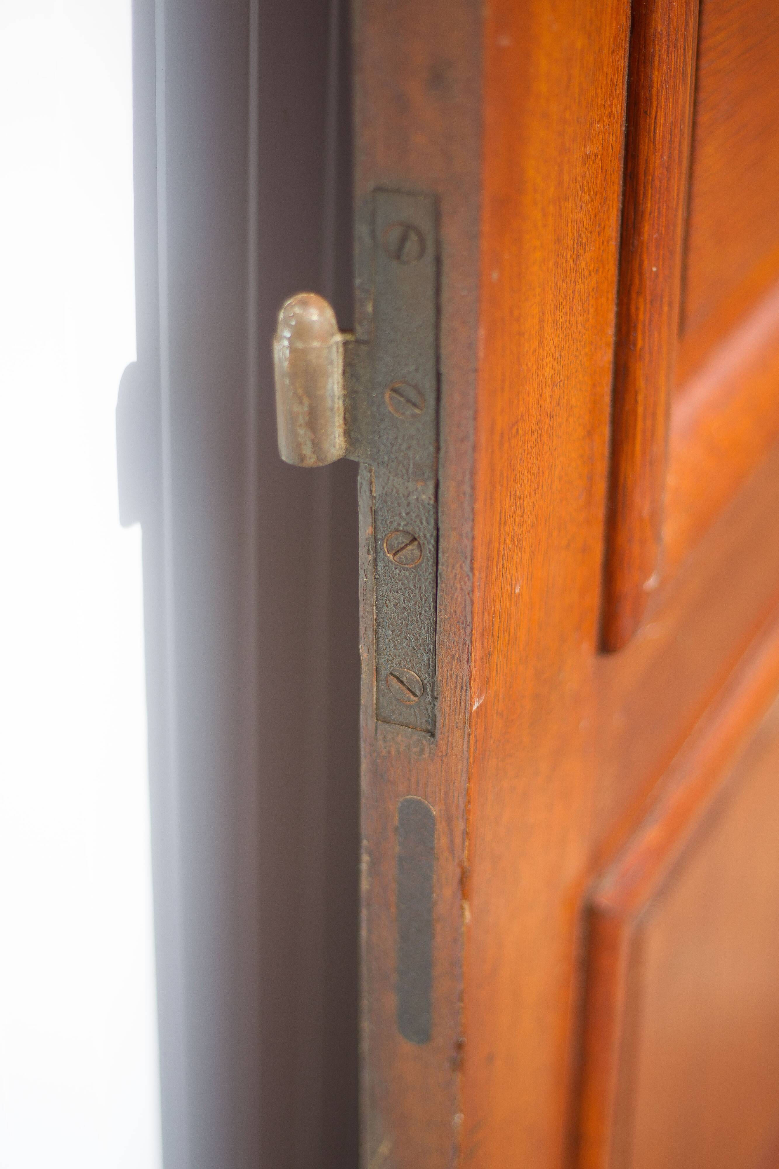 Old door, old wooden door, large vintage door, interior door, artisanal door, 50's