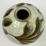 Camille Tharaud, Limoges, round porcelain vase, hand-decorated.
