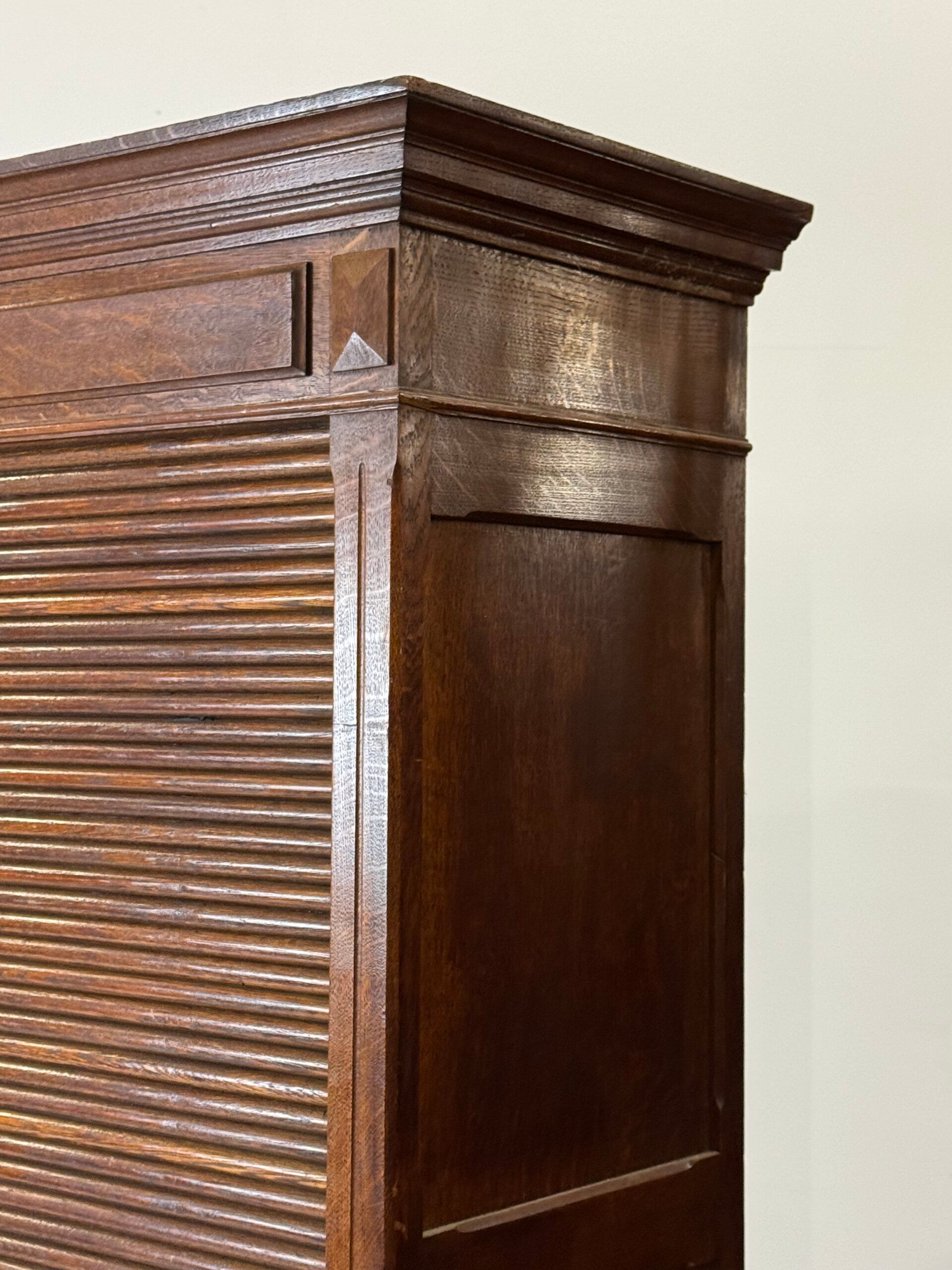 2 x oak filing cabinets ca. 1900