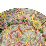 Chinese porcelain plate gold gold decorated with a thousand flowers Qianlong