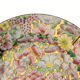Assiette chinoise en porcelaine rose doré or à décor mille fleurs Qianlong