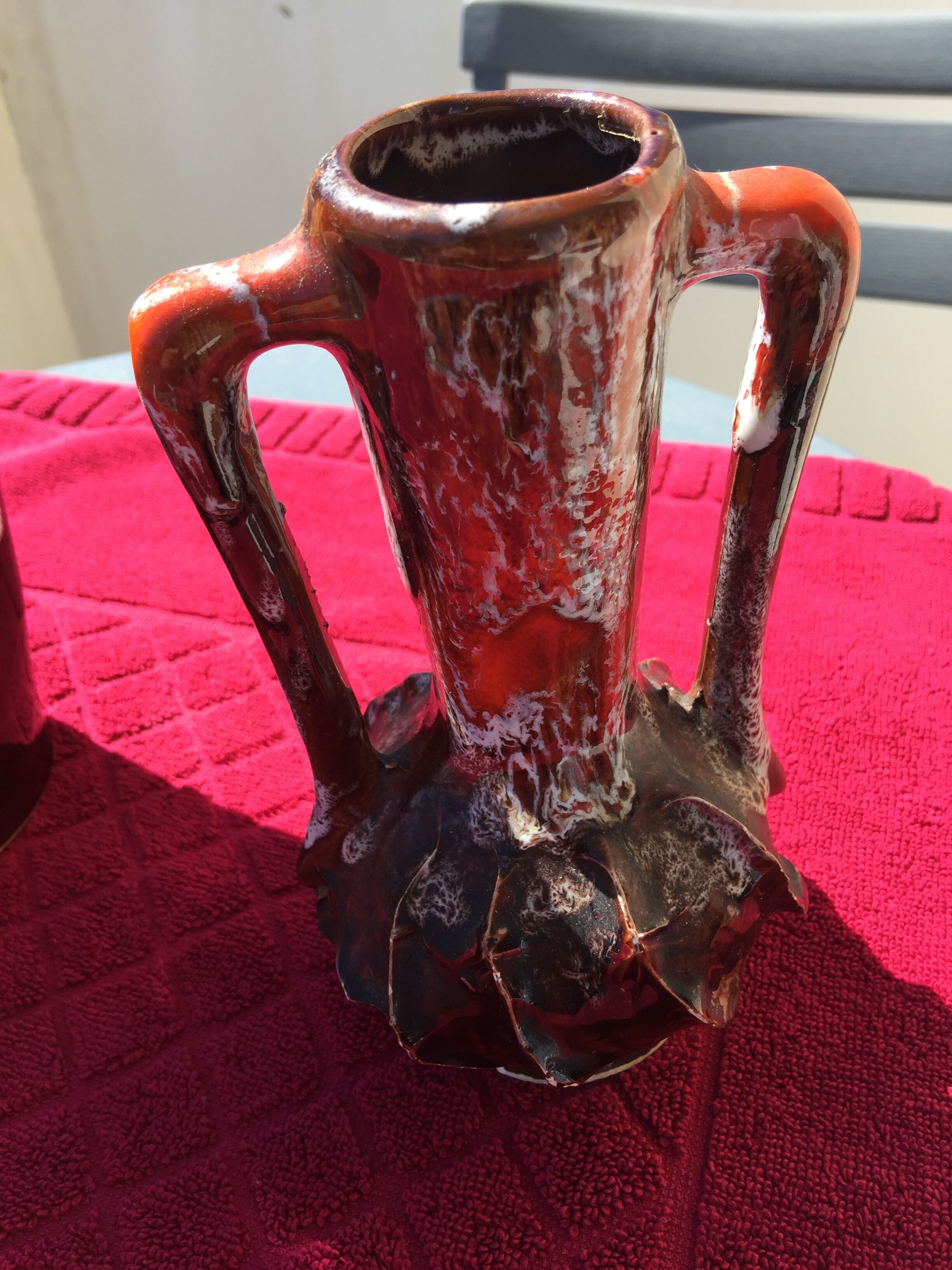 2 vases Vallauris 60s