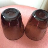 Series of 5 vintage glasses