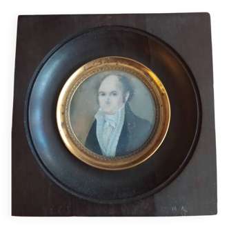 Miniature portrait d'homme