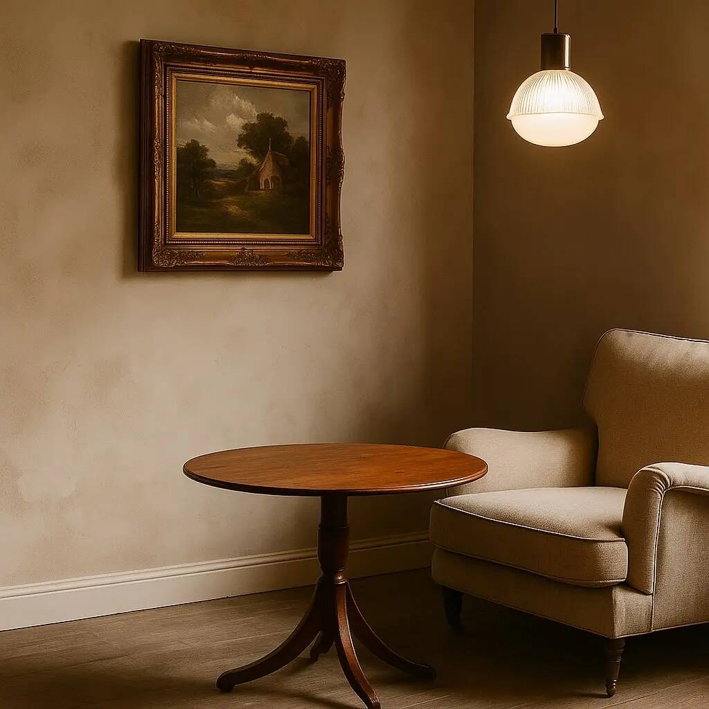 Table ancienne en acajou de forme ovale, Angleterre, XIXe siècle
