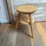 Tabouret bas en bois