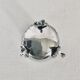 Vase tripode soliflore en argent