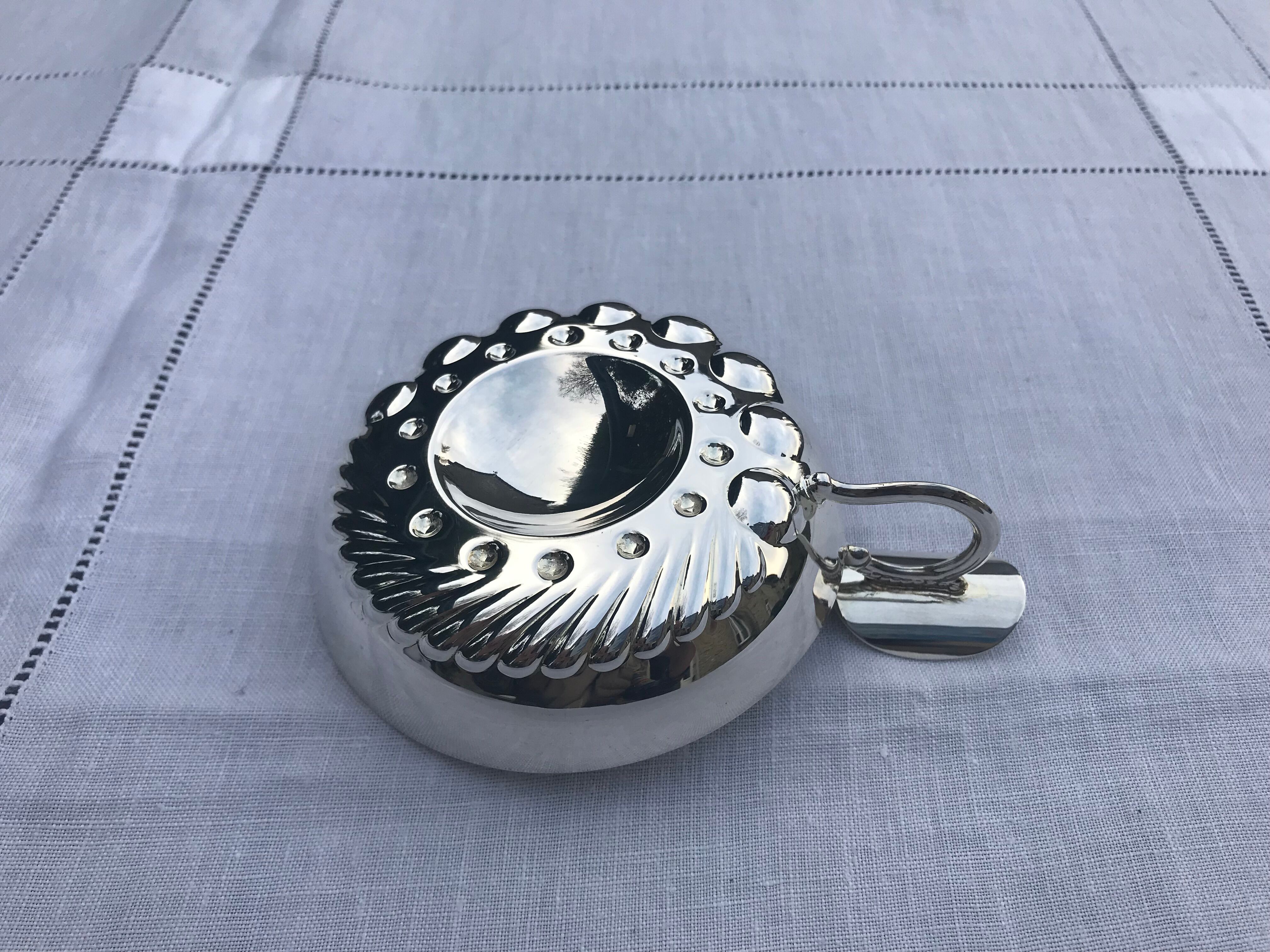 Tastevin classic silver metal