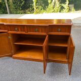 Large English bookcase in solid wood, 19th century