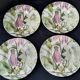 4 dessert plates in fine English earthenware Royal Stafford