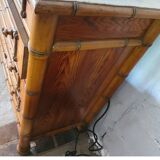 Early 20th-century commode in bamboo pitchin style.