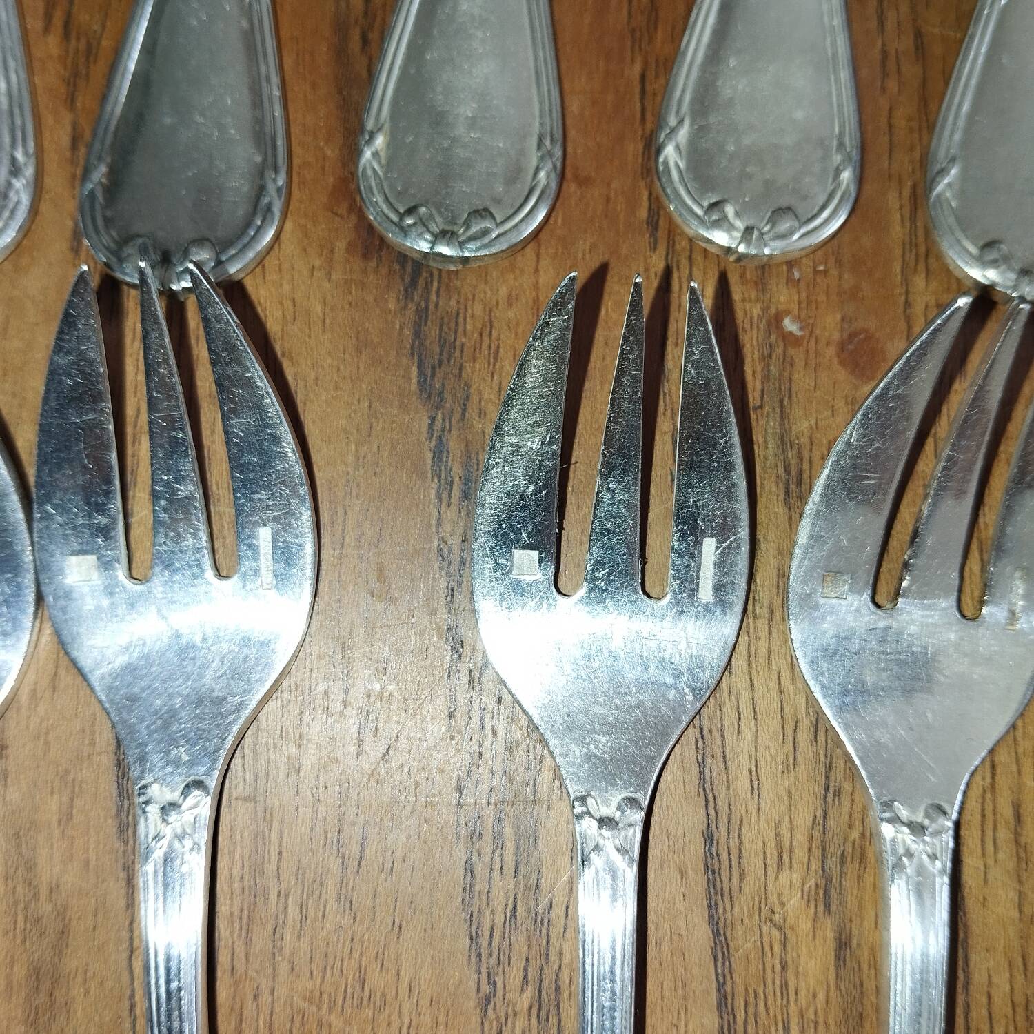 Christofle silver-plated fish cutlery