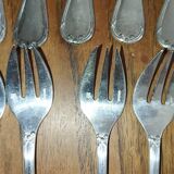 Christofle silver-plated fish cutlery