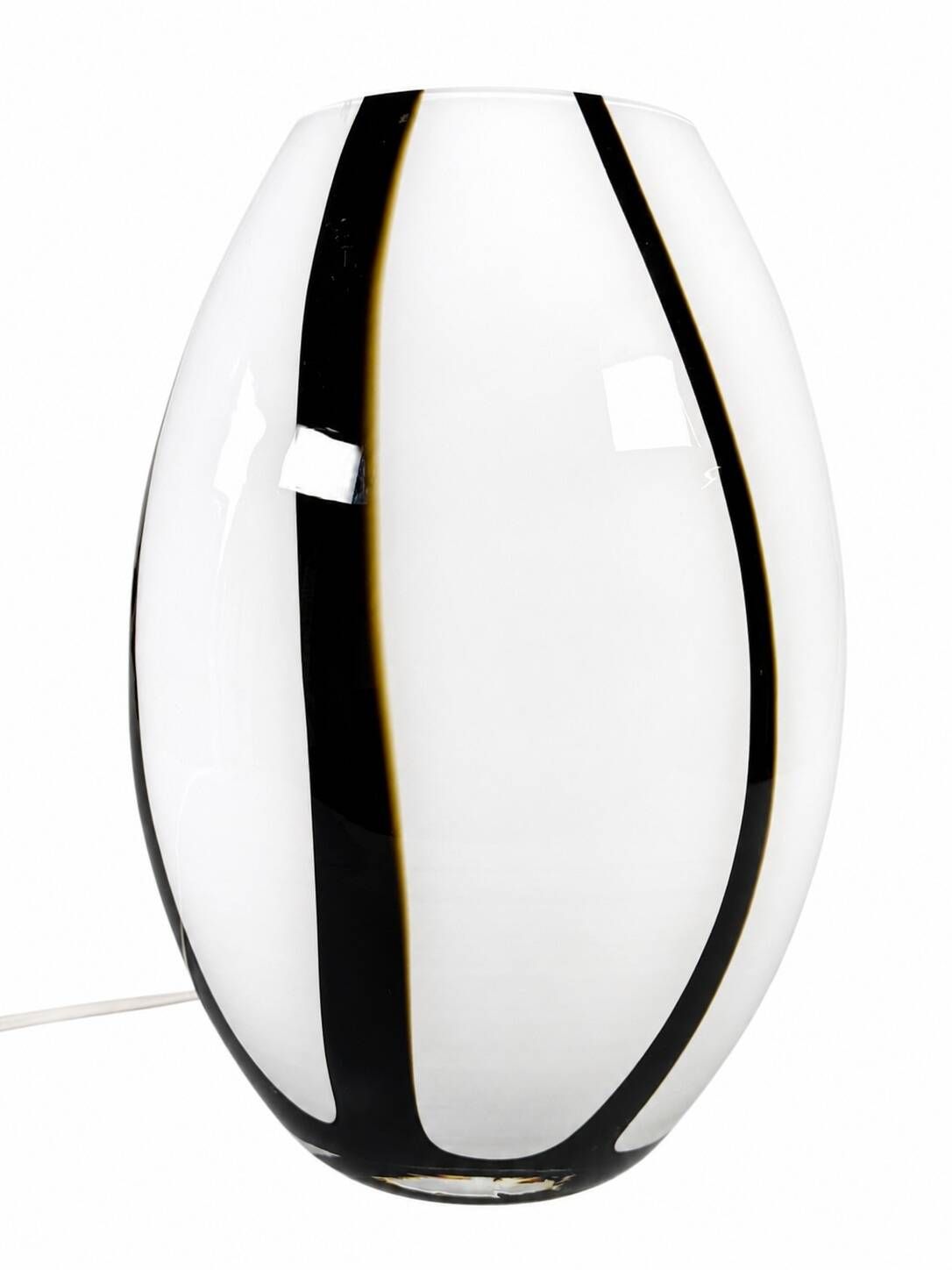 Lampe de table en verre vintage des années 1970 1980 par Volux Italie