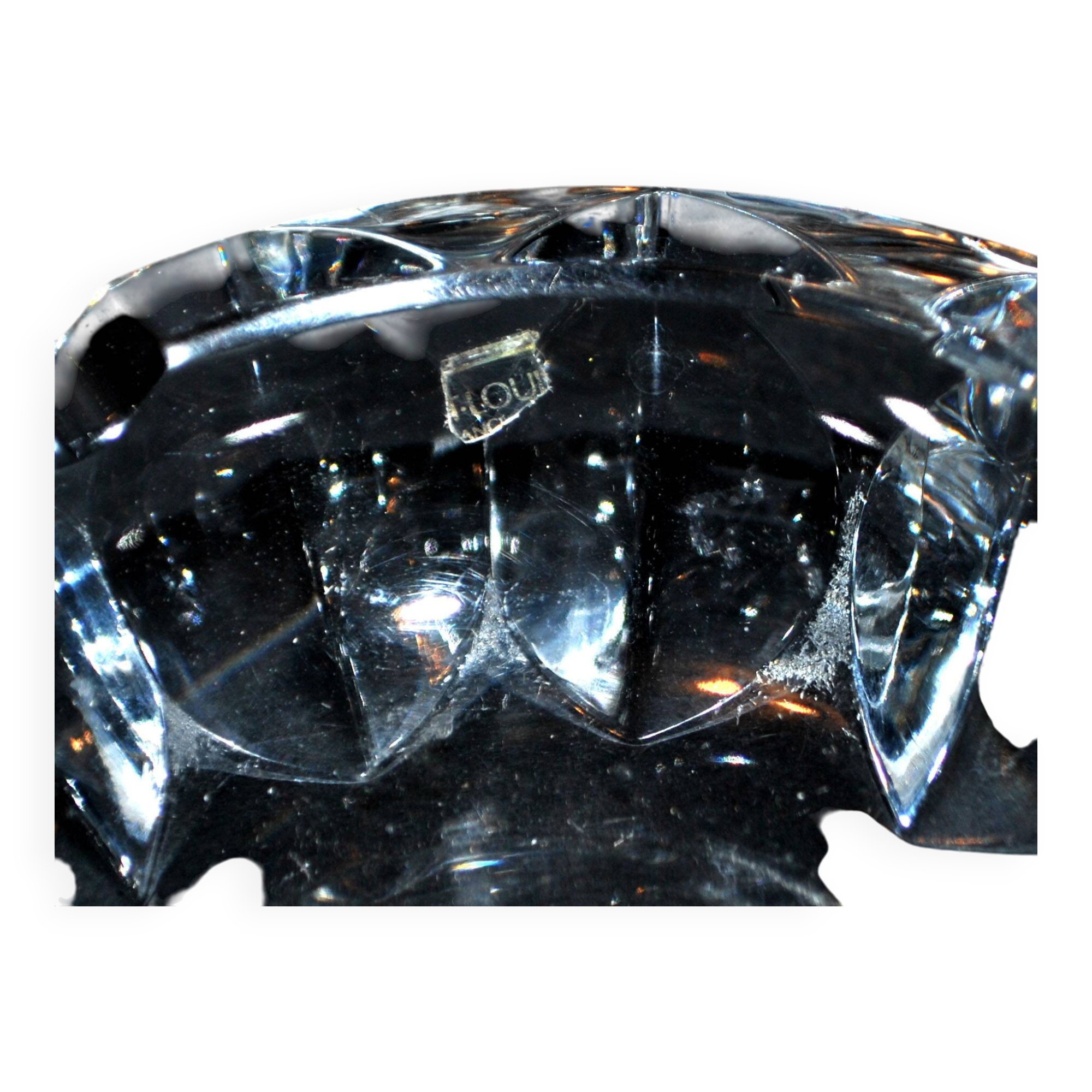 Saint-Louis crystal ashtray 10x4cm