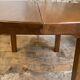 Table à manger extensible en chêne massif, des années 1950-60, style brutaliste