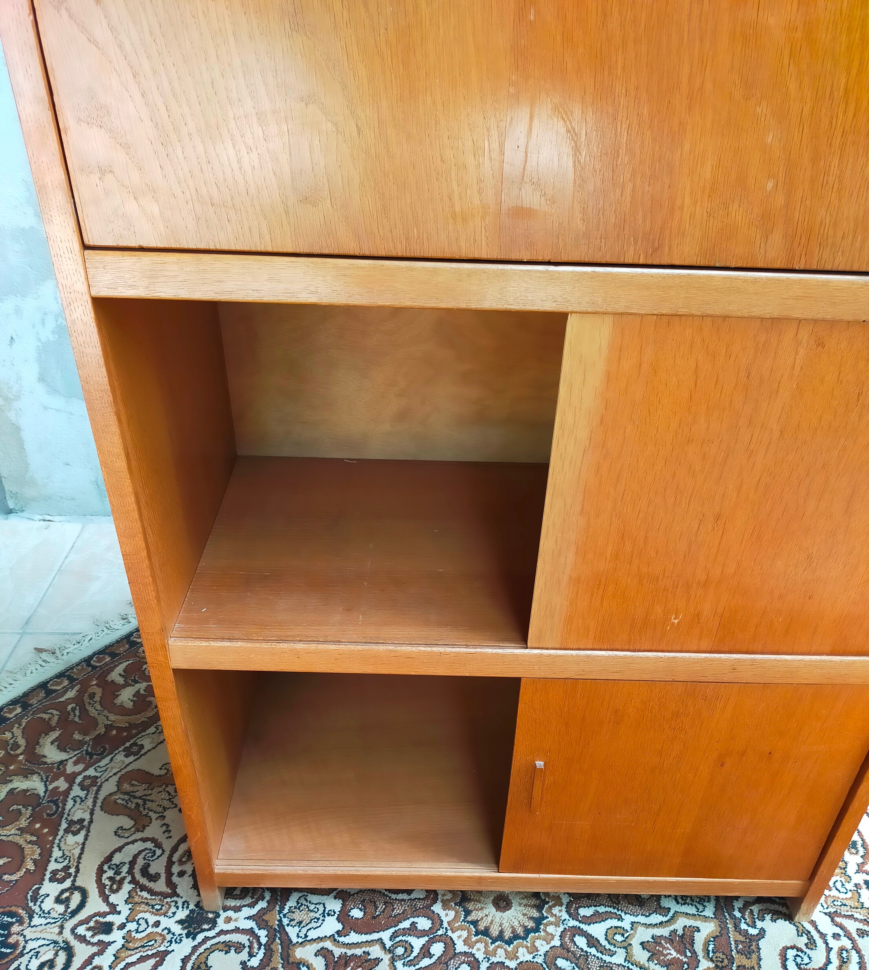 Vintage oak secretary