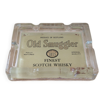 Smuggler whiskey advertising ashtray