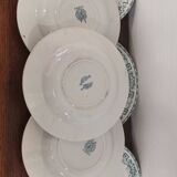 Set of 6 earthenware soup plates St-Amand "Athens"