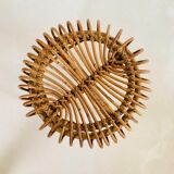 Rattan stool by Franco Albini for Vittorio Bonacina, Italy 60s