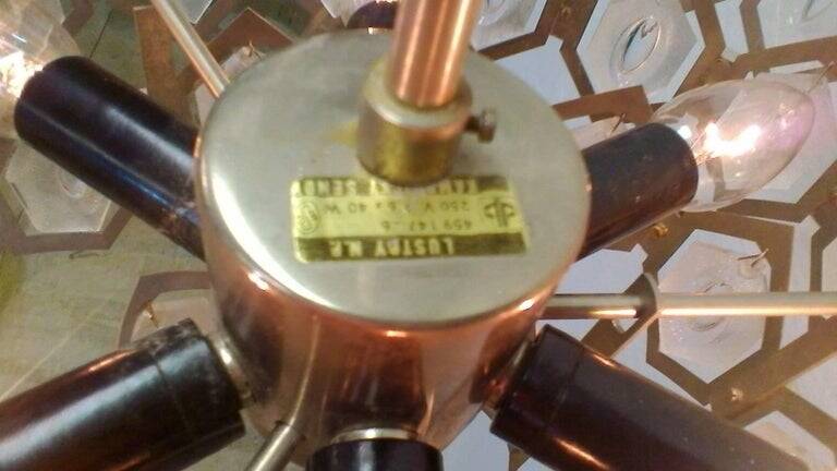 Retro Chandelier Jaroslav Bejvl, 1970s