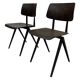 Lot de 4 chaises d’école vintage Galvanitas S16 Pays-Bas